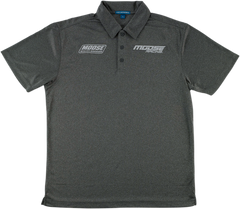 MOOSE RACING Polo Shirt - Heather Charcoal - Medium 3040-2655