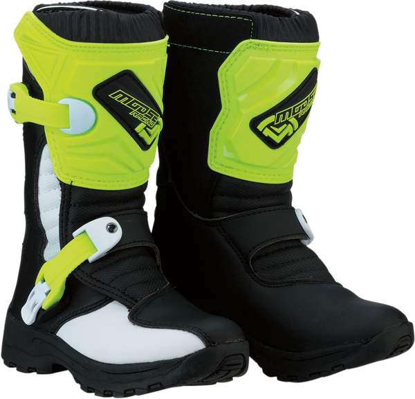 Moose Racing M1.3 Boots - Black/Hi-Viz Yellow - Size 10 (Part #3411-0473)