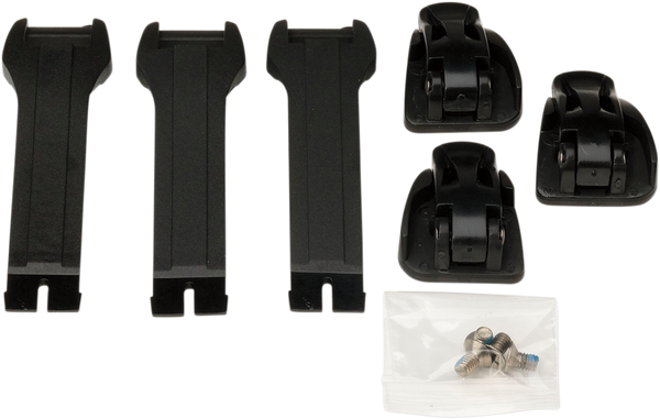 MOOSE RACING Strap/Buckle Kit - Black 3430-0842