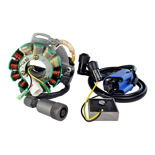 RMSTATOR RM22806 Complete Stator Kit - 200W with Regulator, Rectifier, Ignition Coil, and Puller