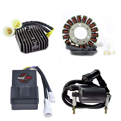 RMSTATOR RM22970 Complete Stator, Regulator Rectifier, CDI Box & External Ignition Coil Kit