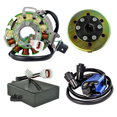 RMSTATOR RM23007 Stator 100W CDI with Ignition Coil Backplate Flywheel