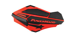 PowerMadd Sentinel Handguards - Red/Black (Part #34402)