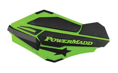 PowerMadd Sentinel Handguards - Kawasaki Green/Black - Part Number 34403