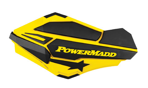 PowerMadd Sentinel Handguards - Suzuki Yellow/Black (Part No. 34406)