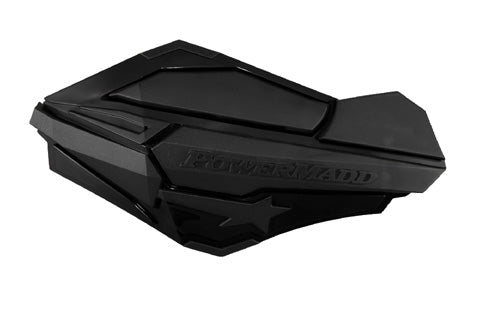 PowerMadd Sentinel Handguards, Part Number 34410 - Black/Black