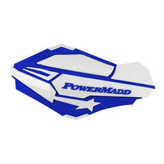 PowerMadd Sentinel Handguards - Blue/White (Part Number: 34421)