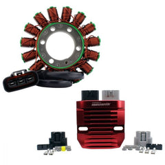 RMSTATOR RMS900-107599 Stator Kit with Red Machined Lithium Battery Compensator Regulator