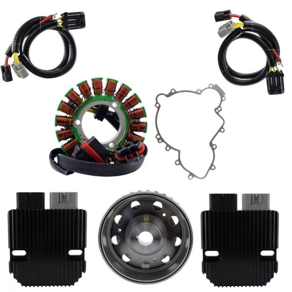 RMSTATOR RMS020-107990 Revolt Volt Regulator with Stator, Flywheel, and Gasket