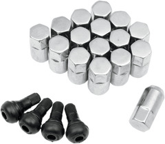 MOOSE UTILITY Chrome Tapered Lug Nut - 3/8"-24 - 16 Pack SP300MO201