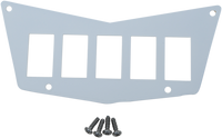 MOOSE UTILITY Dash Plate - 5 Switch - White 100-4381-PU