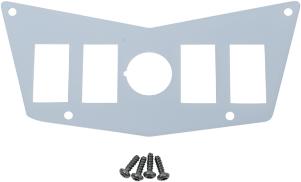 MOOSE UTILITY Dash Plate - 4 Switch - White 100-4391-PU