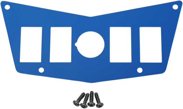 MOOSE UTILITY Dash Plate - 4 Switch - Blue 100-4392-PU