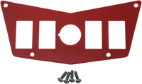 MOOSE UTILITY Dash Plate - 4 Switch - Red 100-4393-PU