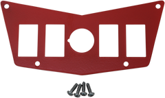 MOOSE UTILITY Dash Plate - 4 Switch - Red 100-4393-PU