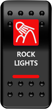 MOOSE UTILITY RCK-PWR-R Rocker Switch for Rock Lights - Red