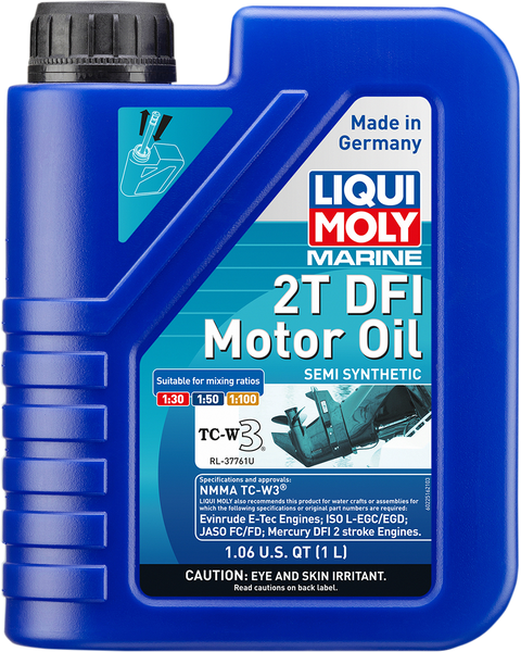 LIQUI MOLY Marine 2T DFI Motor Oil - 1 Liter 22516