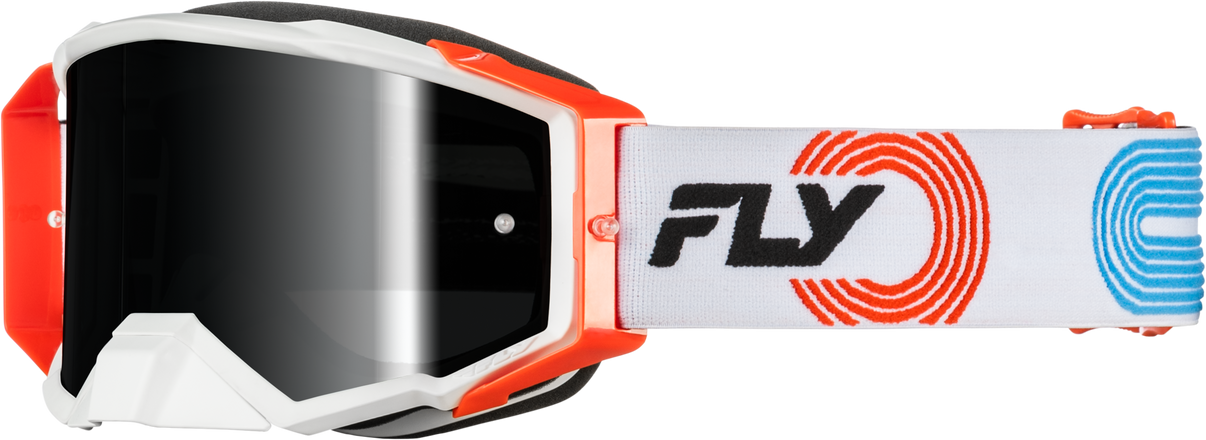 Zone Elite Goggle Grey/Red/Blu W/ Black Mirror/Smoke Lens