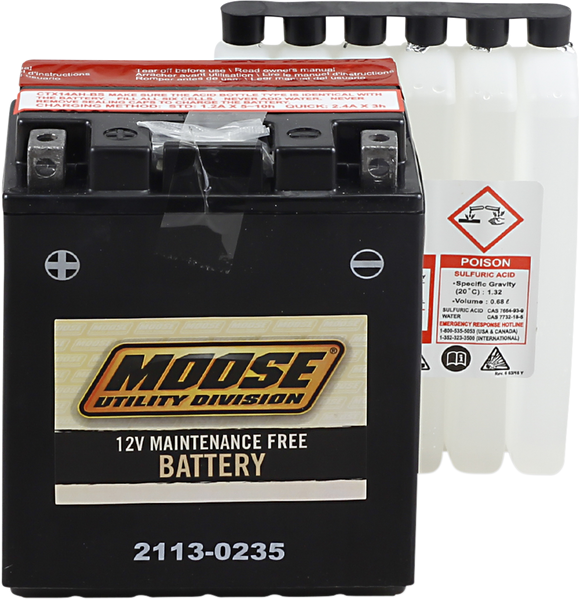 MOOSE UTILITY AGM Battery - YTX14AH-BS MTX14AH-BS