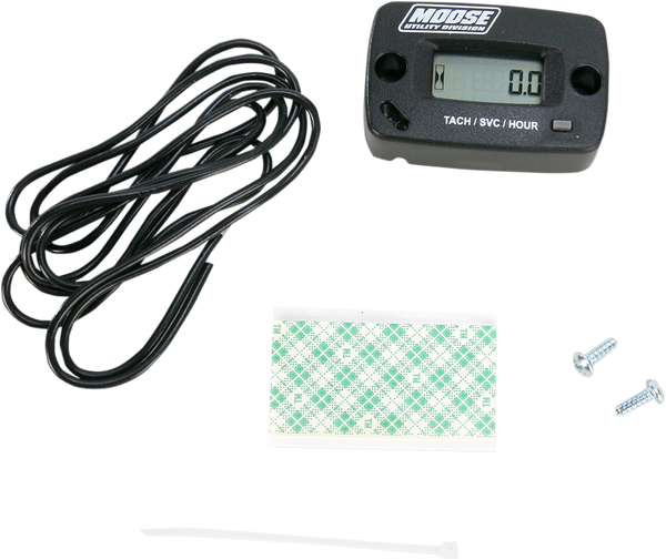 MOOSE UTILITY Resettable Hour Meter HR-8067M-2 for Motorcycle, ATV, UTV, and Snowmobiles