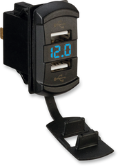 MOOSE UTILITY Dual USB Charger with Voltage Monitor USB-DVM