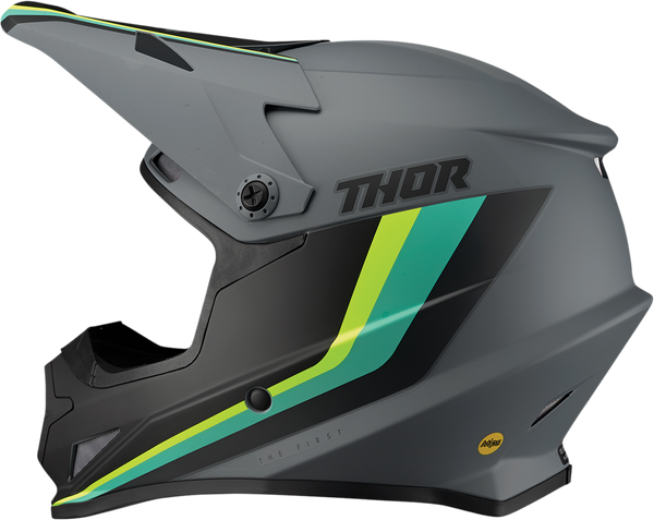 THOR Sector Helmet - Runner - MIPS? - Gray/Teal - Large 0110-7305