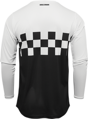 THOR Hallman Differ Cheq Jersey - Black/White - XL - Part Number 2910-6585