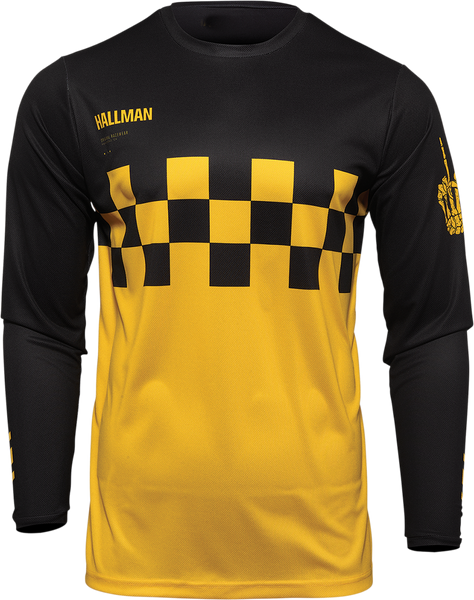 THOR Hallman Differ Cheq Jersey - Yellow/Black - Medium 2910-6588