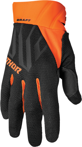 THOR Draft Gloves - Black/Orange - XS 3330-6806