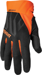 THOR Draft Gloves - Black/Orange - XS 3330-6806