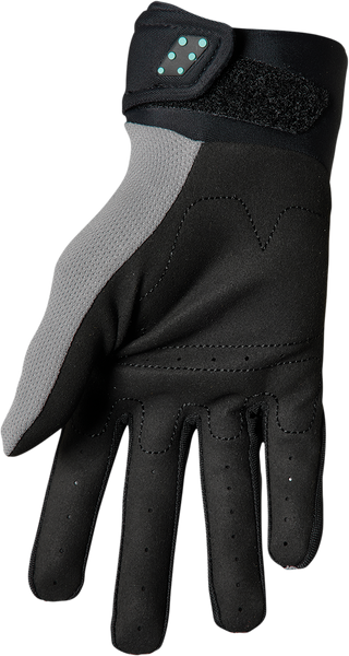 THOR Youth Spectrum Gloves - Gray/Black/Mint - Small 3332-1599