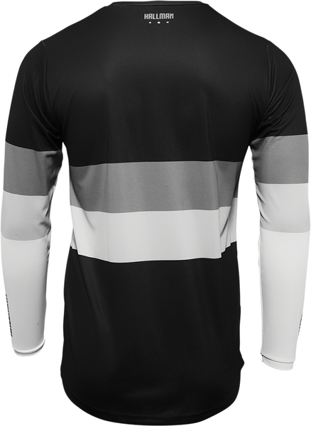 THOR Hallman Differ Draft Jersey - Black/White - Large - Part Number 2910-6599