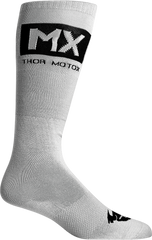 THOR Youth MX Cool Socks - Gray/Black - Size 1-6 (Part Number: 3431-0664)