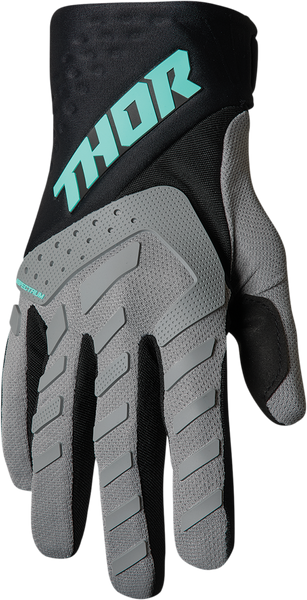 THOR Youth Spectrum Gloves - Gray/Black/Mint - 2XS (Part No: 3332-1597)