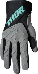 THOR Youth Spectrum Gloves - Gray/Black/Mint - 2XS (Part No: 3332-1597)