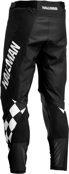 THOR Hallman Differ Cheq Pants - Black/White - US 34 - Part Number 2901-9519