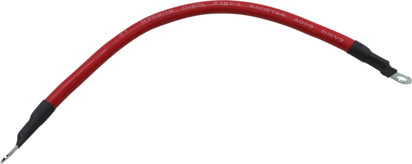 MOOSE RACING 680-6710 Battery Cable - 10" Red for UTVs