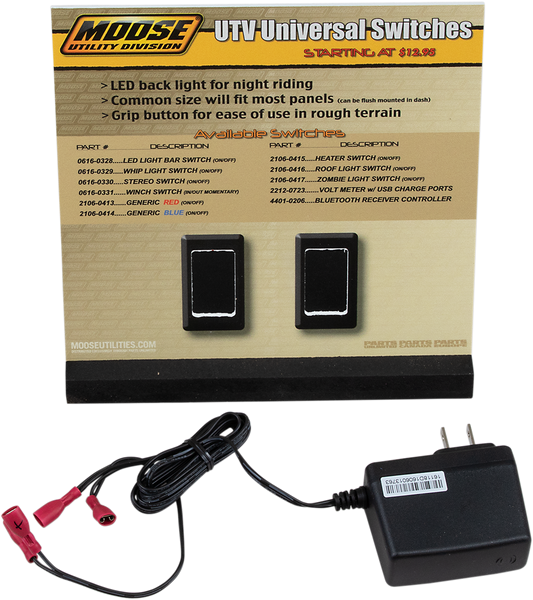 MOOSE UTILITY UTV Switch Display MUD-2SW-DSP - Perfect for Showcasing Aftermarket Switches