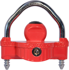 TRIMAX UMAX25D Coupler Lock - Red - Secure Your Trailer