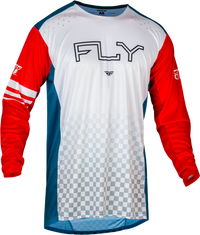 FLY RACING Rayce Bicycle Jersey Red/White/Blue 2X - Performance and Comfort