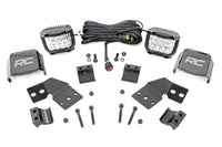 Rough Country | LED Light Kit | Front Mount | 3" Chrome Pair | Wide Angle | Polaris XPEDITION ADV 5 | 93304