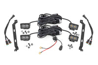 Rough Country | LED Fog Light Kit | 3x1.75 Inch Black Series Slim Aux | Yellow | Toyota Tacoma (24-26) | 72120