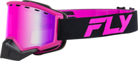 Focus Snow Goggle Black/Pink W/ Pink Mirror/Rose Lens