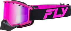 Focus Snow Goggle Black/Pink W/ Pink Mirror/Rose Lens