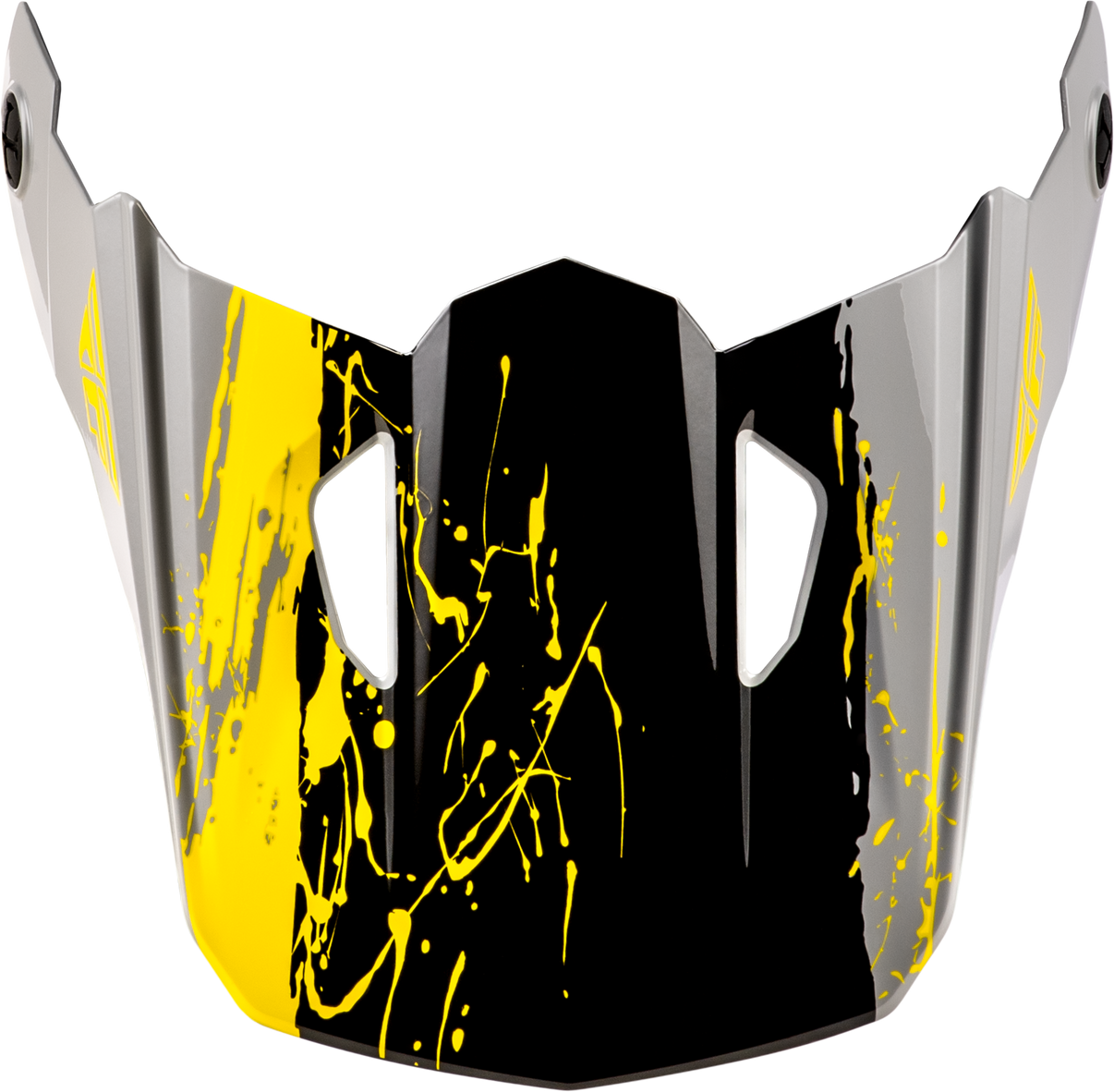 Yth Kinetic Drip Helmet Visor Grey/Black/Yellow Ys Yl
