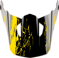 Yth Kinetic Drip Helmet Visor Grey/Black/Yellow Ys Yl