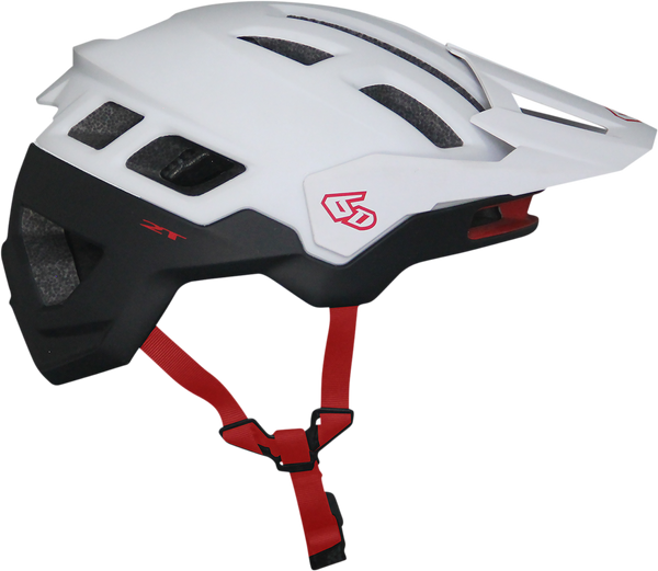 6D HELMETS ATB-2T Helmet - Ascent - White/Black Matte - M/L (Part No: 23-0026)