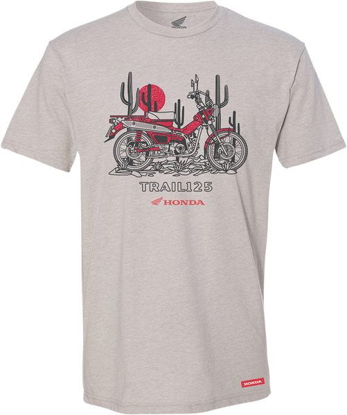 HONDA APPAREL Honda Trail 125 T-Shirt - Gray - Small NP21S-M2469-S