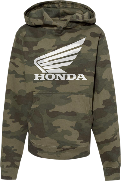 HONDA APPAREL Youth Honda Hoodie - Camo - Small NP21S-Y3036-S