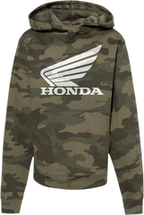 HONDA APPAREL Youth Honda Hoodie - Camo - Small NP21S-Y3036-S